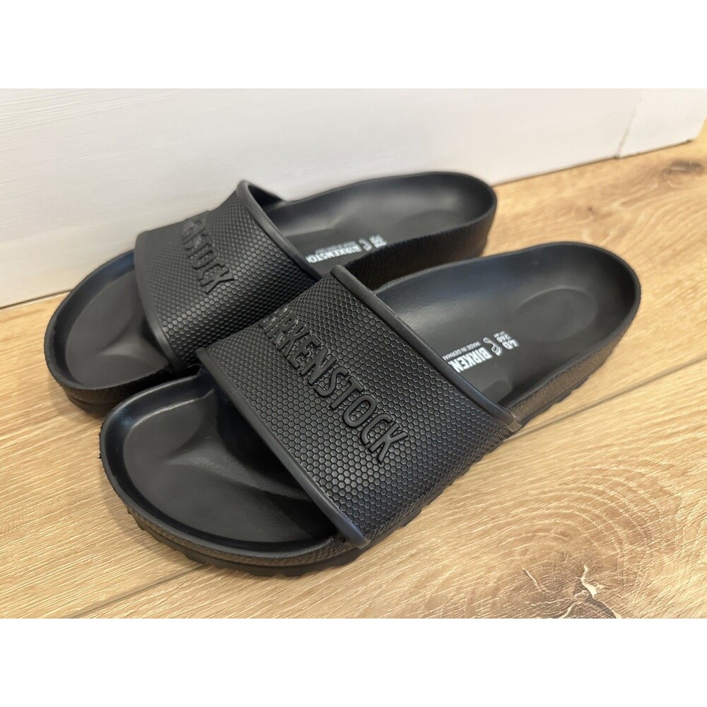 Women’s Birkenstock Barbados EVA Sandals Slides Black Size 40 EUC!